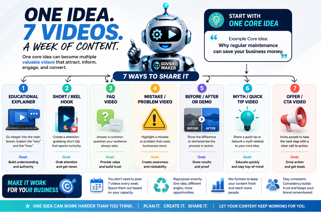 stop looking for 7 ideas. start with one good idea